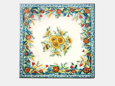 Quadratischer Tisch aus Lavastein
